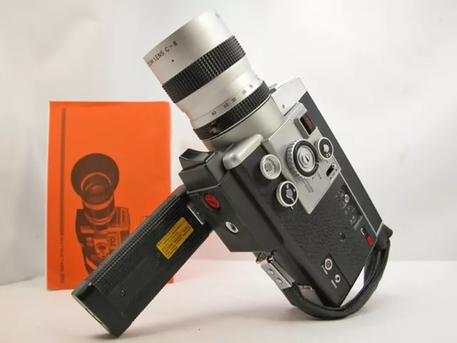 Working CANON Auto Zoom 814 Super 8 MOVIE CAMERA W/Slow Mo Pro Speed & Inst Nice