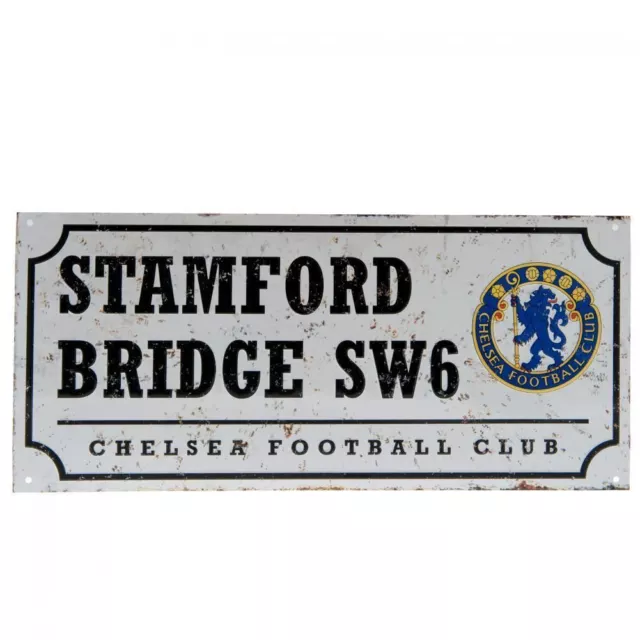 Chelsea FC Street Sign Retro - Brand New Official Merchandise