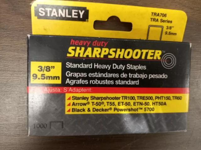 5 Box Stanley 3/8 heavy duty-free staple(Fits Stanley, Arrow, & Black & Decker)