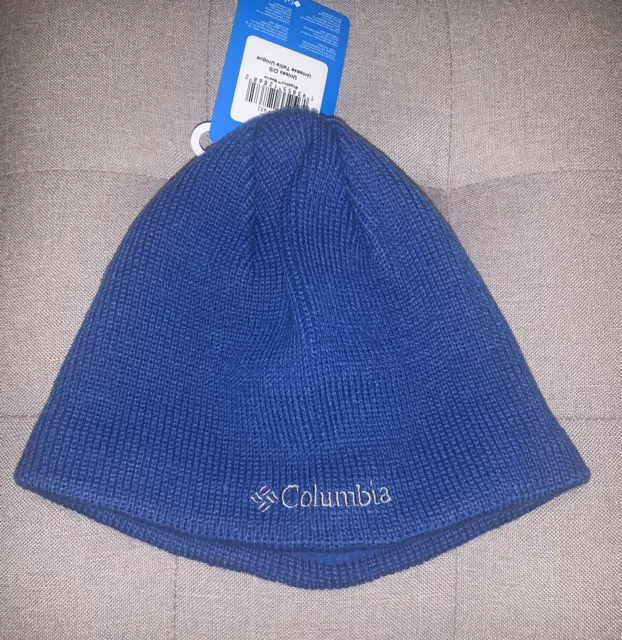 Columbia beanie, thermal reflective, omni-heat, thermal reflective, blue bnwt