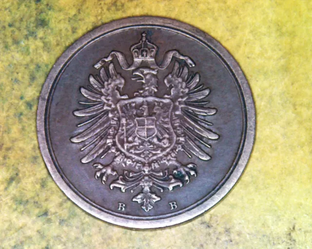1 Pfennig 1874 b sehr schön bis vorzüglich 3