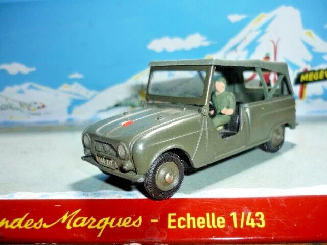 Dinky Toys Renault 4L Gendarmerie - Sinpar Militaire, Avec Radio Et Antenne, Complet