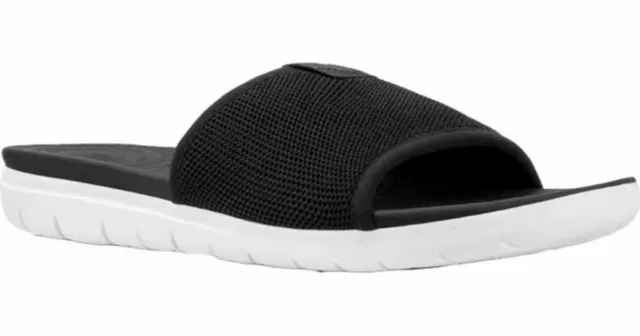 NIB FitFlop Women's Sandals Slide Black Slip On Uberknit Flip Flop Sz 6 7 8 $70