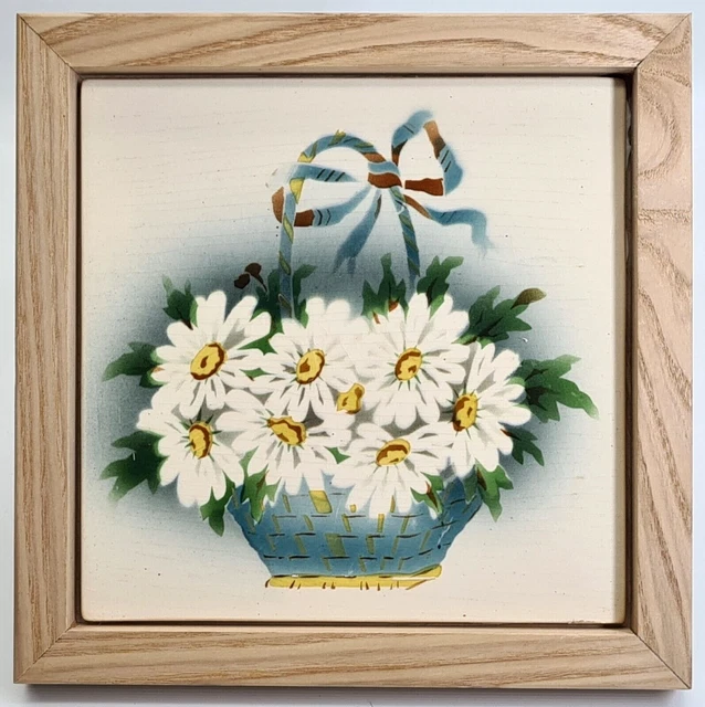 Antique Art Nouveau Ceramic Pottery Tile Floral Pattern Georg Schmider C1900