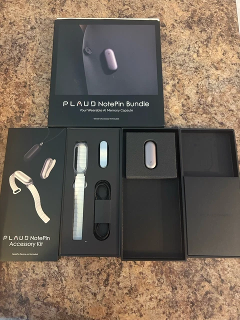 PLAUD NOTEPIN BUNDLE Wearable AI Memory Capsule Smart Voice