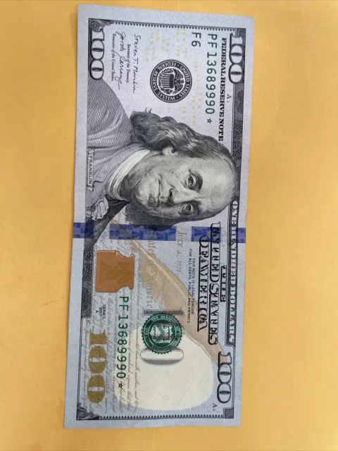 100 dollar bill star note 2017a