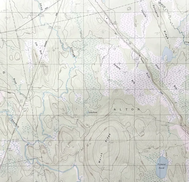 Map South Lagrange Maine 1983 Topographic Geo Survey 1:24000 27 x 22" TOPO7