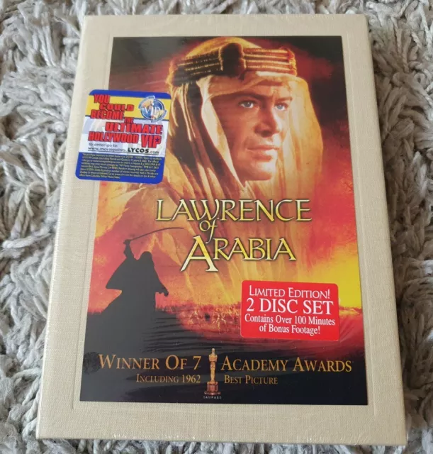 New & Sealed Lawrence Of Arabia 2 Disc Limited Edition Dvd REGION 1