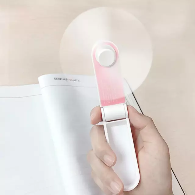 Portable Rechargeable Fan Mini Handy Folding Pocket Size Air Cooler USB Camping