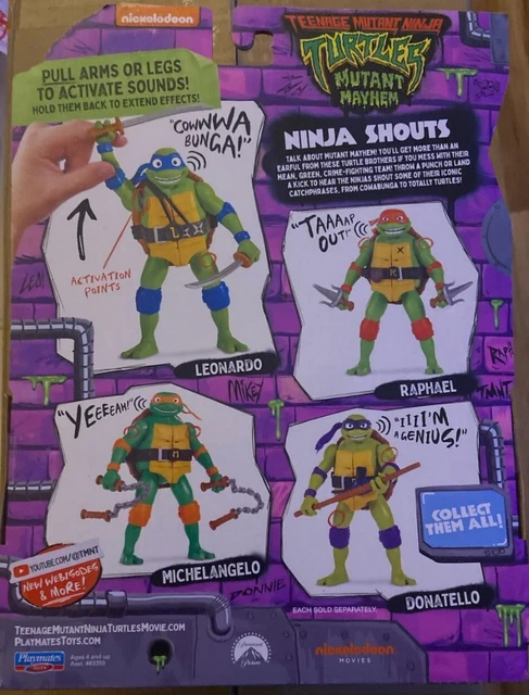 Teenage mutant Ninja turtles mutant mayhem action figure with audio Michelangelo 2