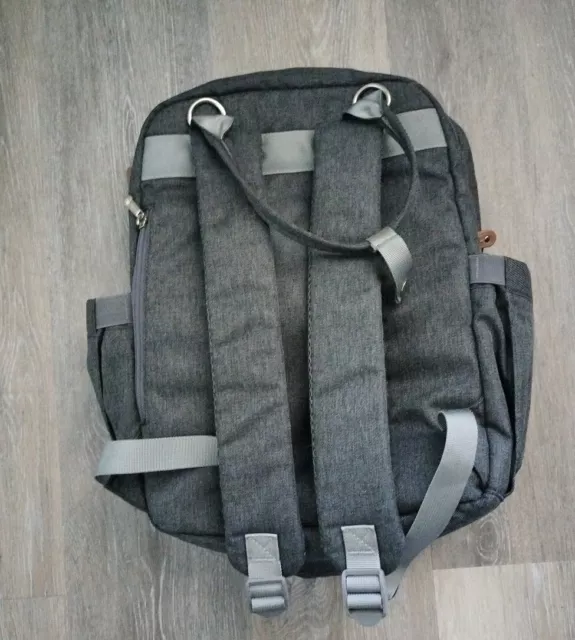 Diaper Bag Backpack, RUVALINO Multifunction Travel Back Pack Gray 7