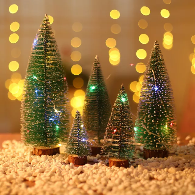 Mini Model Christmas Tree Ornament Xmas Christmas Decor Table Artificial Tree
