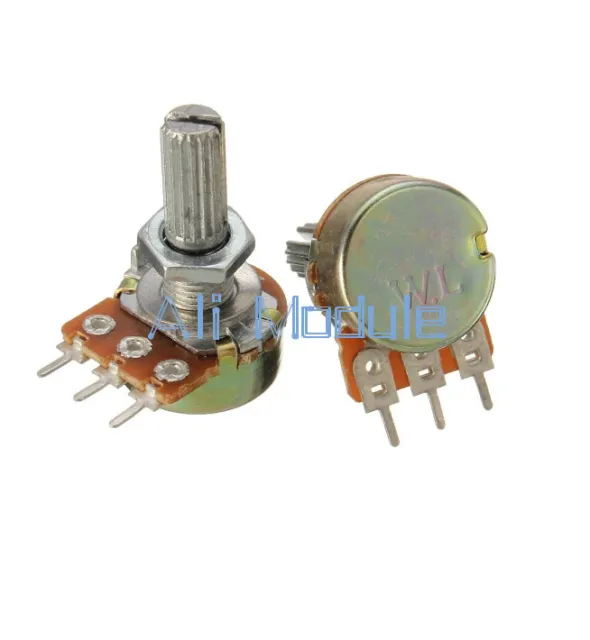 10Pcs 5K Ohm B5K Linear Rotary Taper Potentiometer CF