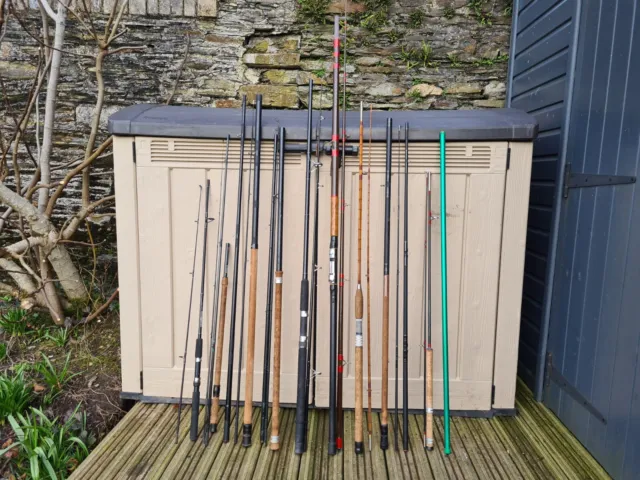 USED FISHING RODS Joblot With Holdall, Full Rods, Spares & Repairs Shed  Find £50.00 - PicClick UK