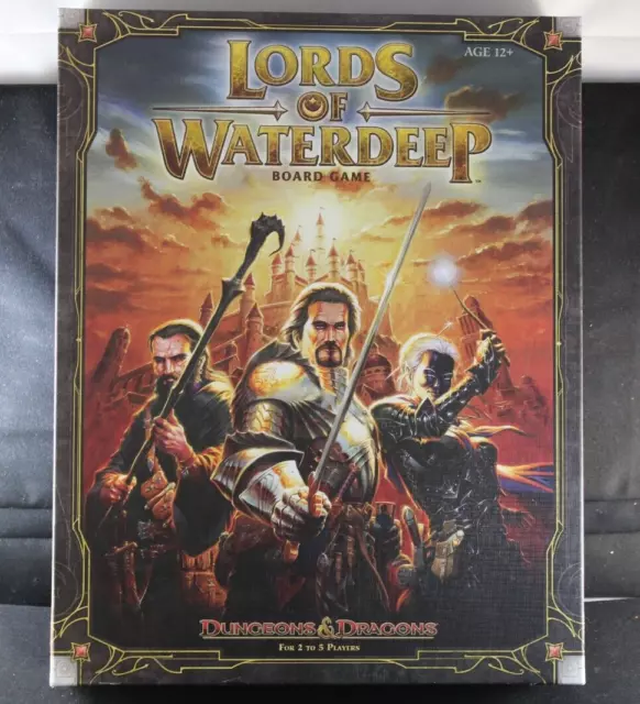 Lords Of Waterdeep Dungeons & Dragons Board Game Wizards of the Coast Unplayed