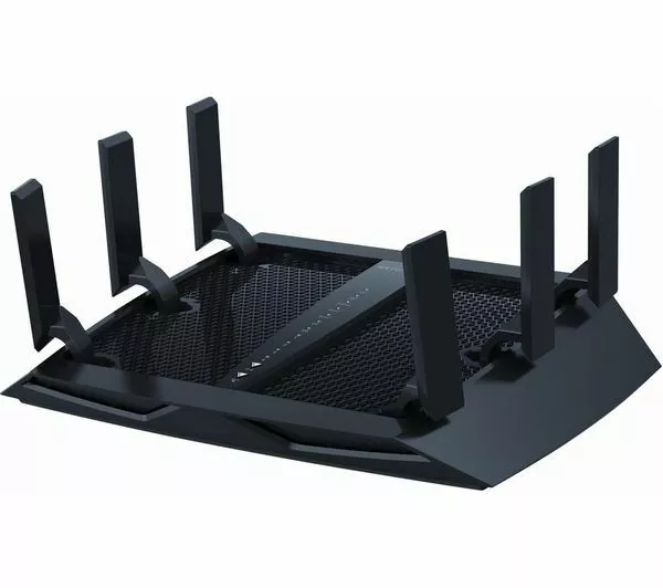 NETGEAR Nighthawk X6 R8000 WiFi Cable & Fibre Router - AC 3200 Tri-band - Black 3