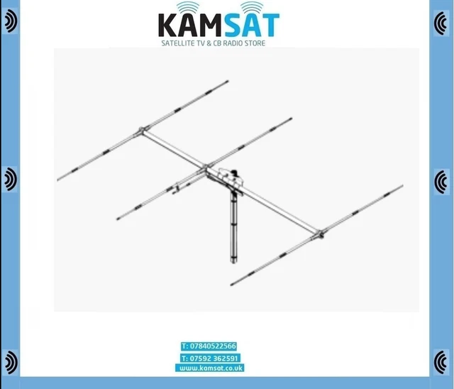 SIRIO WY108-3N ANTENNA DIRETTIVA 3 ELEMENTI YAGI VHF 108-137 MHz