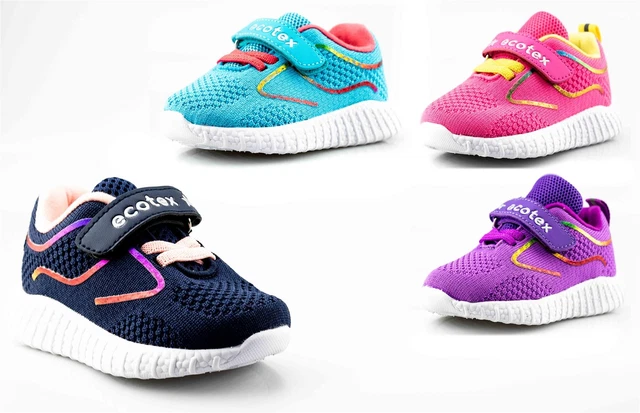 Girls Kids Casual Sports Walking Infants Toddler Sneakers Trainers Shoes Size