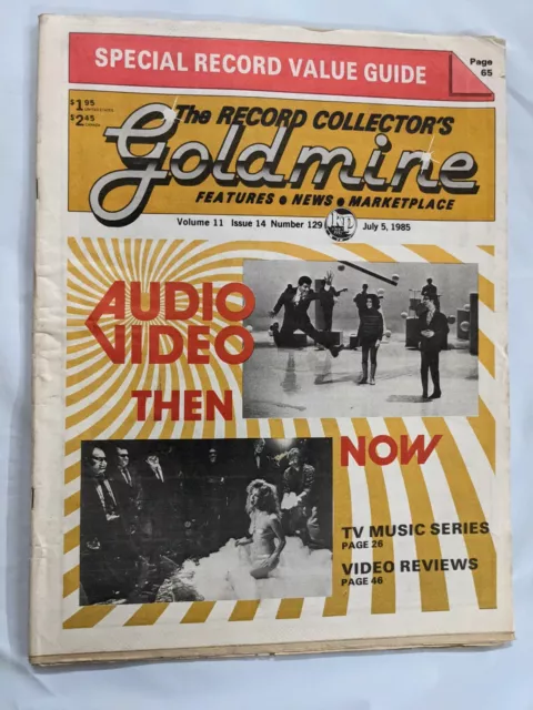 1985 July 5 GOLDMINE Magazine For Record Collectors AUDIO  M365