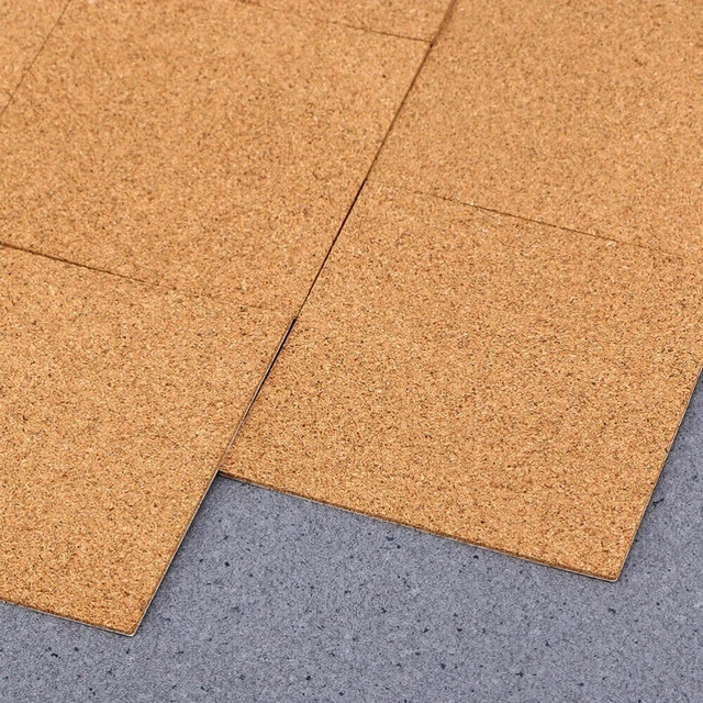 Hitzebeständige 10 STCK. Korkuntersetzer mit quadratischer Form für Zuhause un