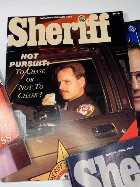 Lot of 12 SHERIFF Magazine 1994-1996 National Sheriffs Assoc. Law Enforcement