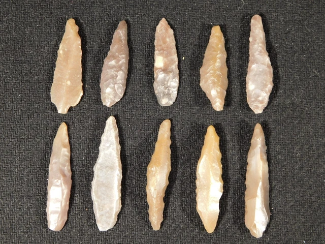 Big Lot of TEN! Authentic Neolithic Artifacts From Borj Sud Morocco 6.24