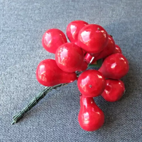 Vintage Carmen Miranda lacquered fruits bunch for millinery jewelry making #23