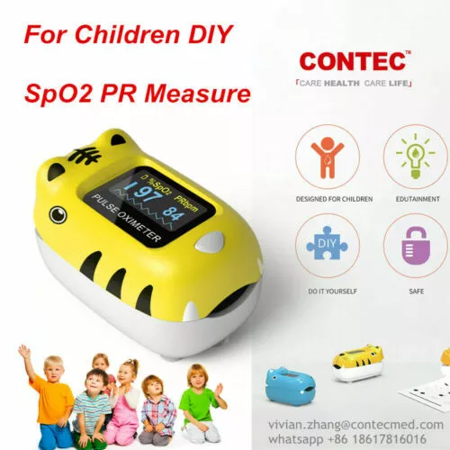 CMS50Q1 Children Oximeter Spo2 Blood Oxygen Pulse Heart Rate Monitor Machine New