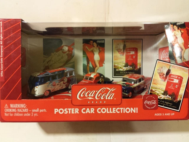 Coca Cola Johnny Lightning Poster Car Collection 1:64 Scale Die Cast