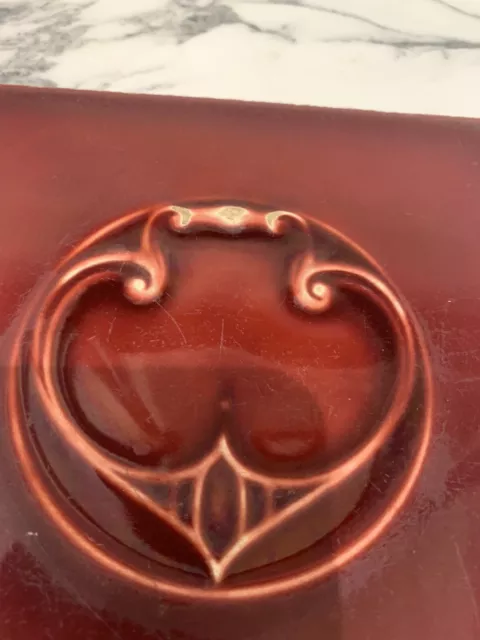 Antique Minton Art Nouveau Hollins & Co Tile
