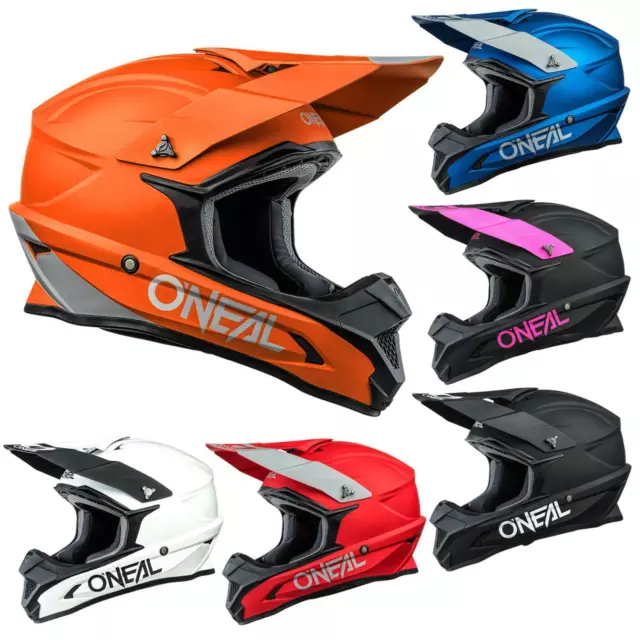 O'Neal Motocross Helm 1SRS Solid Cross Enduro Offroad Trail MX ATV Quad Mofa