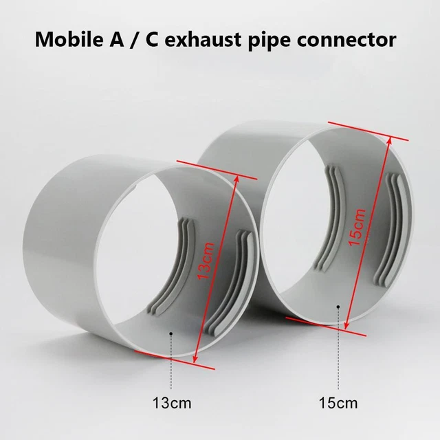 Portable Air Conditioner Interface Threaded Exhaust Hose Connector (130mm) FS2# 10