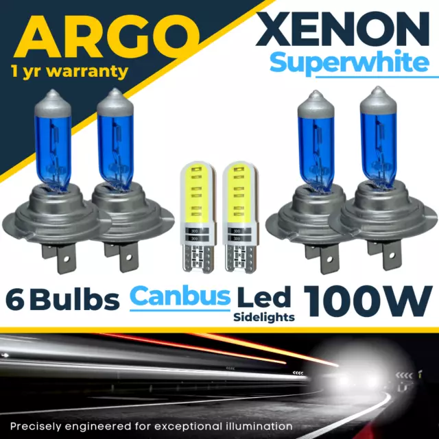 H7 100w Xenon 8500k Hid Super Effet Phare Lampes Brouillard Ampoules 12v  499 4x