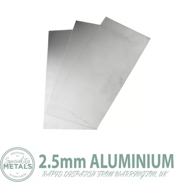 2.5mm Thick Aluminium Sheet Flat Metal Plate 1050Grade TOP QUALITY UK Stocks