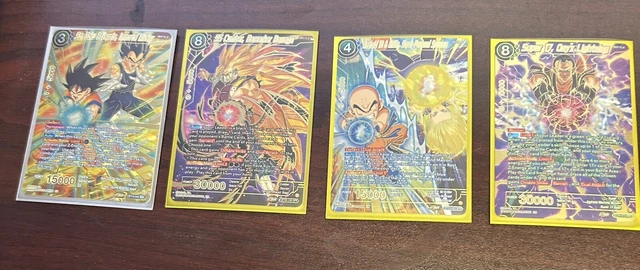 NEW SPECIAL RARE DRAGONBALL CARDS MINT CONDITION (4 special covers) 