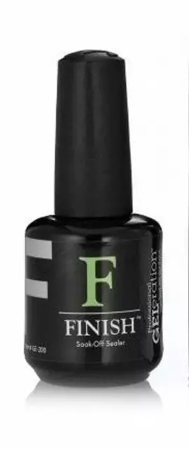 JESSICA GELeration Gel Nail Polish FINISH Soak-Off Sealer Top Coat 0.5 oz