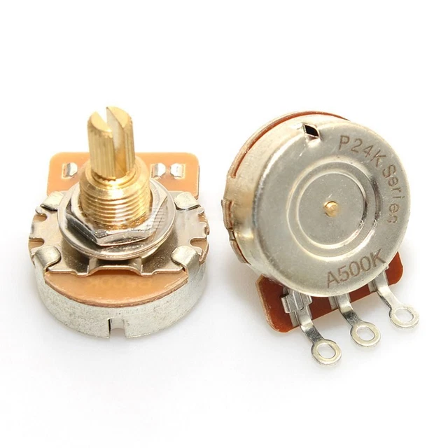 d'arbre de cuivre Arbre court Potentiomètres Guitare En Laiton 3/8 "Fileté 8