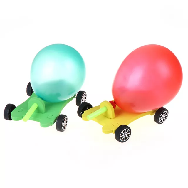 Children Science Educational Balloon Power Car Model Handmade Diy T-EL