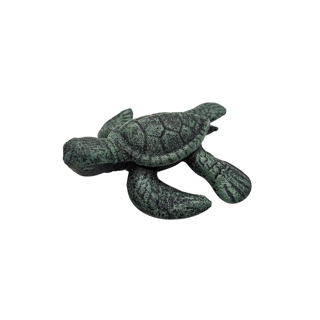 Cast Iron Sea Turtle Paperweight Heavy Weight Mini Desk Accessory Office Decor