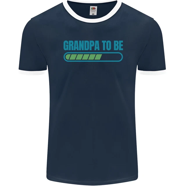 Maglietta da uomo Grandpa to Be Funny nuova nascita bambino fotoL 2