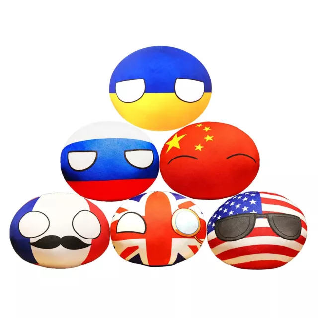 4 inch Country Ball Plushies Toys for Kids, Poland Mini Pendant Accessories Stuf