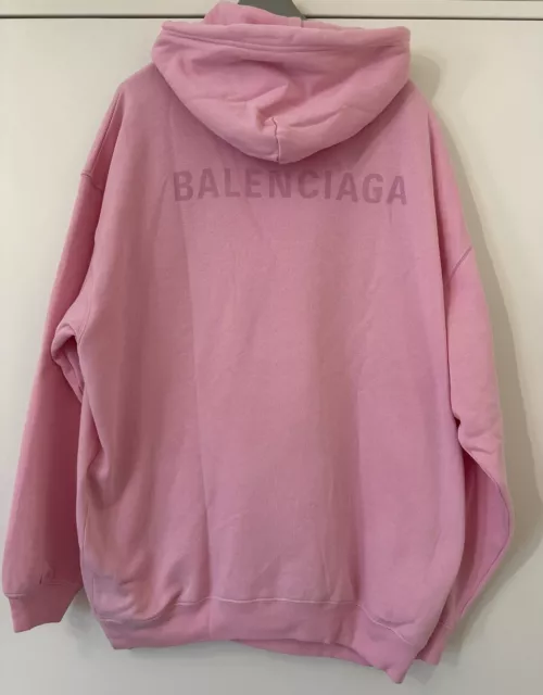 FELPA CON CAPPUCCIO Balenciaga nuova tipo nastro tasca strappata vestibilita grande verde scuro taglia M Medium EUR 934 30 PicClick IT