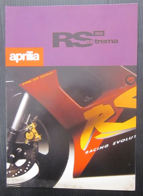 Aprilia RS 50 Extrema brochure originale italiano catalogo depliant prospetto