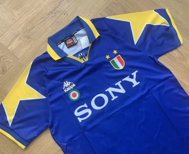 Juventus 1995/96 Auswärtstrikot - Medium - Del Piero 10 - Serie A - Kappa