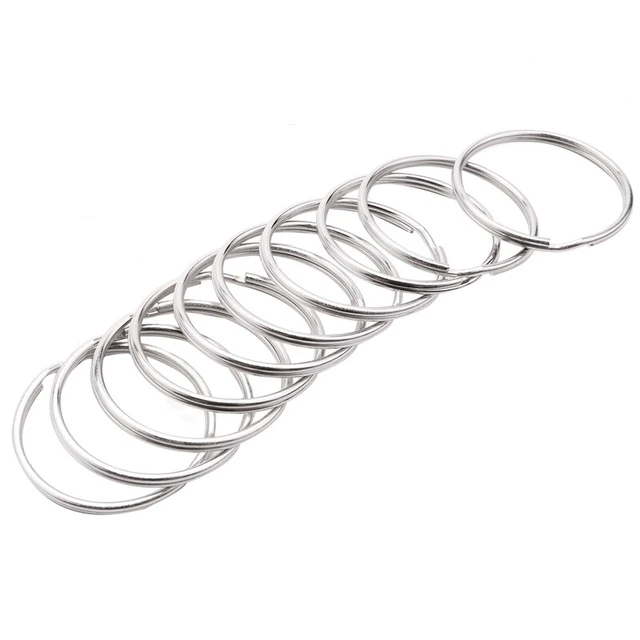 10 x Calidad 50 Mm Llave Colgante Split Set Carga Pesada Agujas Grandes D4T9