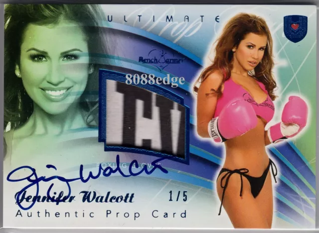 2010 Benchwarmer Ultimate Prop Auto-Jennifer Walcott #1/5 Blue Autograph Playboy