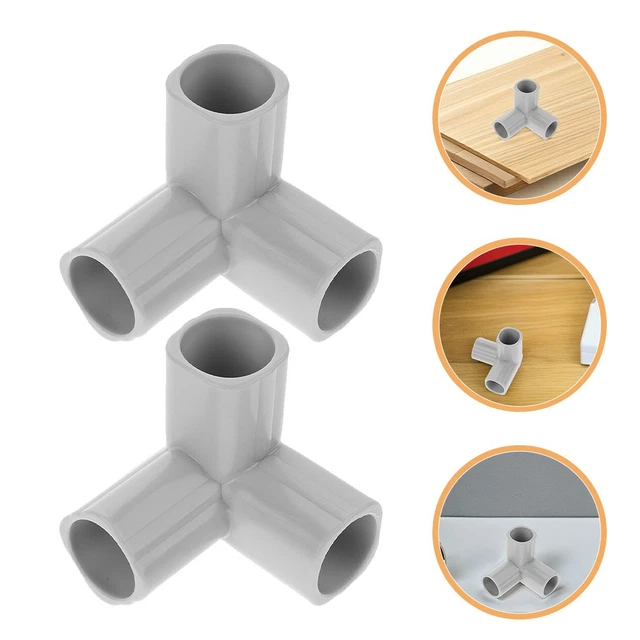 4-Pack Playpen Connectors - 3-Way Elbow Fittings For Baby Safety Fence, Replacement Parts For Indoor Play Yards