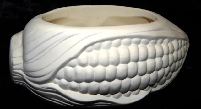 Ceramic Ready to Paint Bisque Corn  Scrubbee  ( steel or nylon Scrubber Holder )