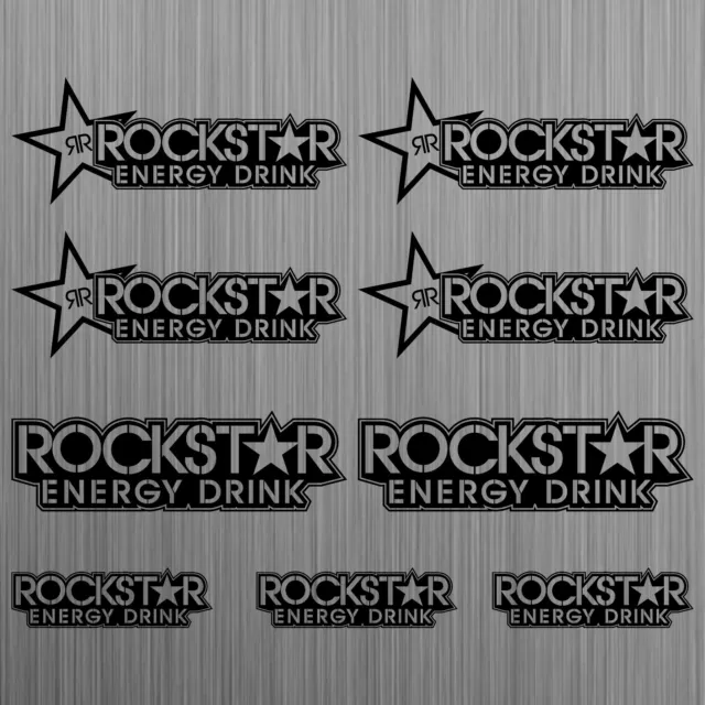 ROCKSTAR aufkleber sticker motorrad motorcycle auto tuning 9 Stücke Pieces