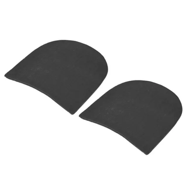 (Black)Rubber Half Shoe Soles Anti-Skid Heels Pads Grip For DIY Shoe Repair